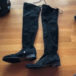 black knee high boots